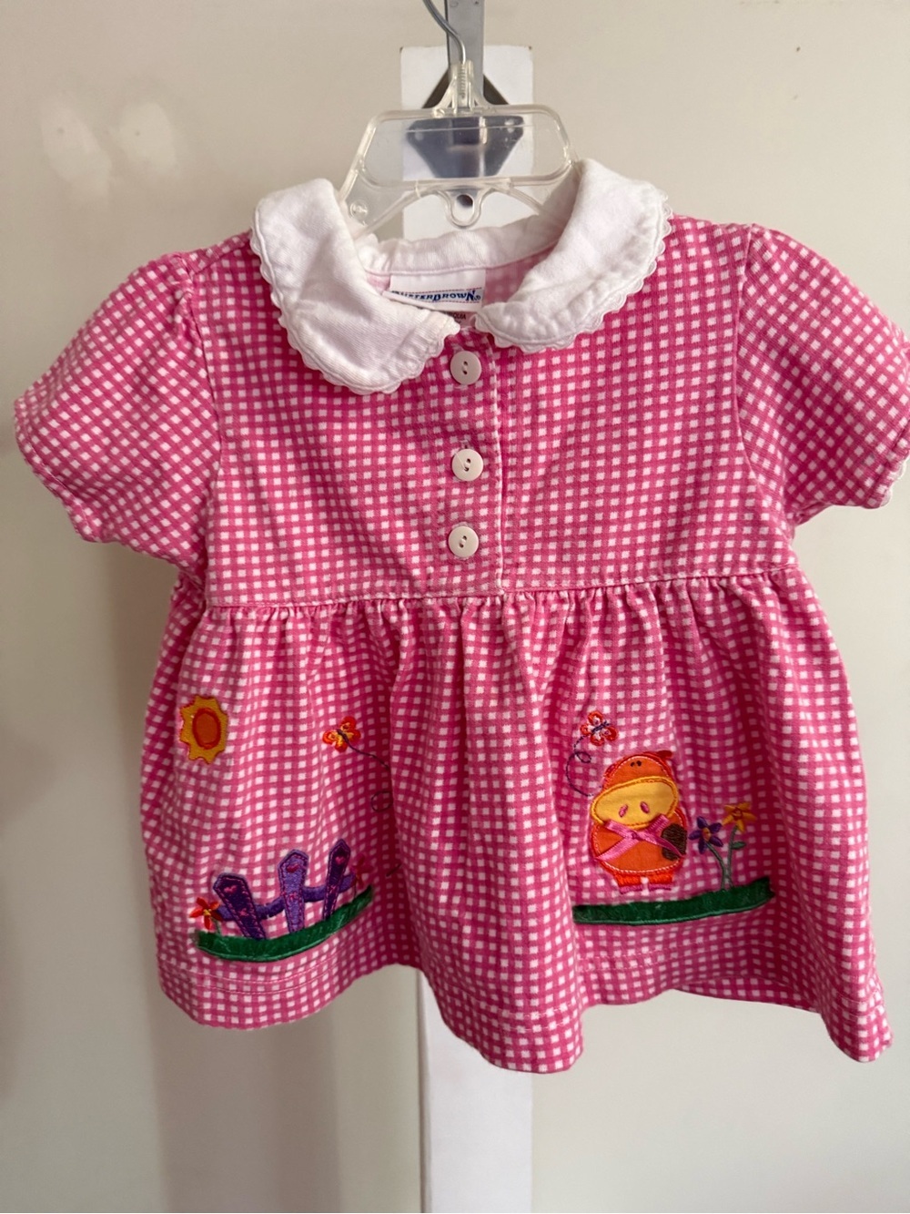 Vintage Buster Brown Gingham Dress